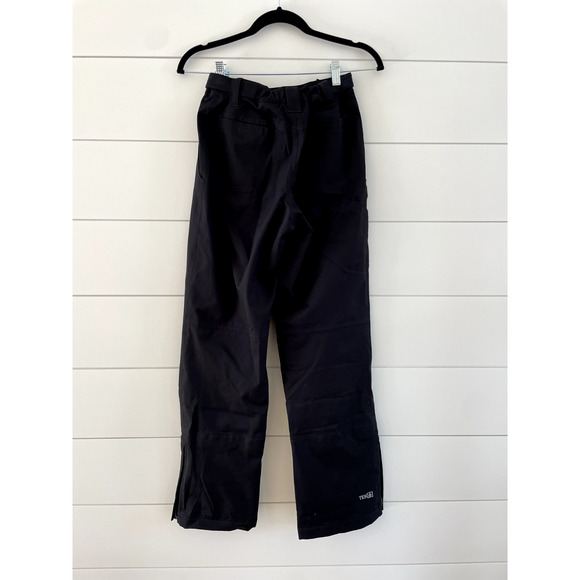L.L.Bean kids snow pants shell black sz 14 TEK gator & zipper at hem unisex - Picture 2 of 11